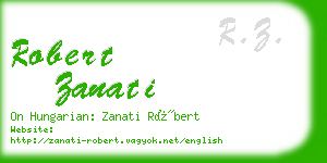 robert zanati business card